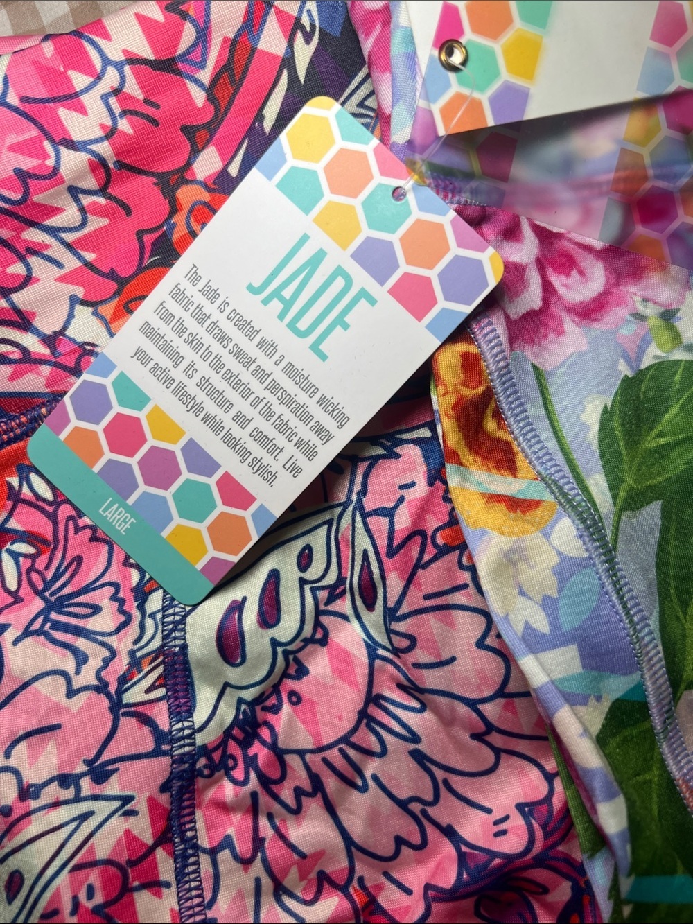 LuLaRoe Jade Bundle of 3 Cropped Active Leggings - Picture 3 of 3